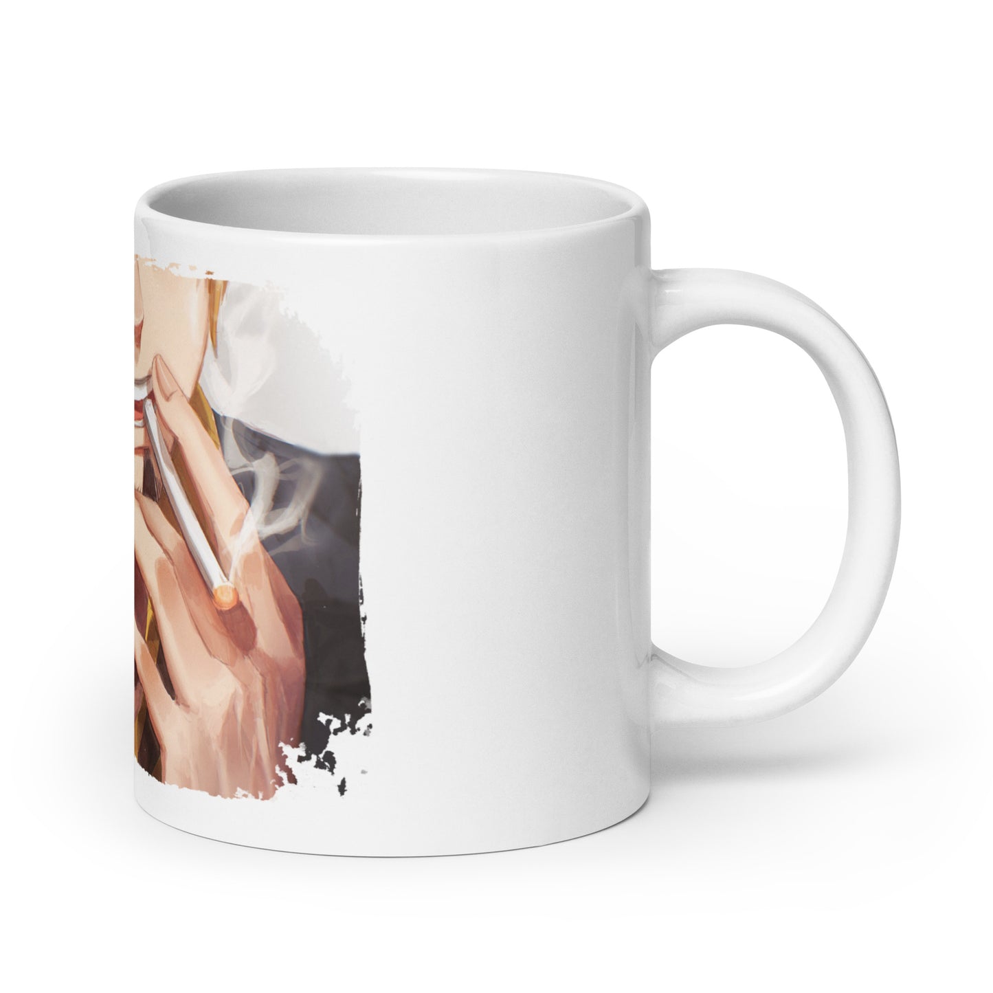 White Glossy Mug -Sanji 16