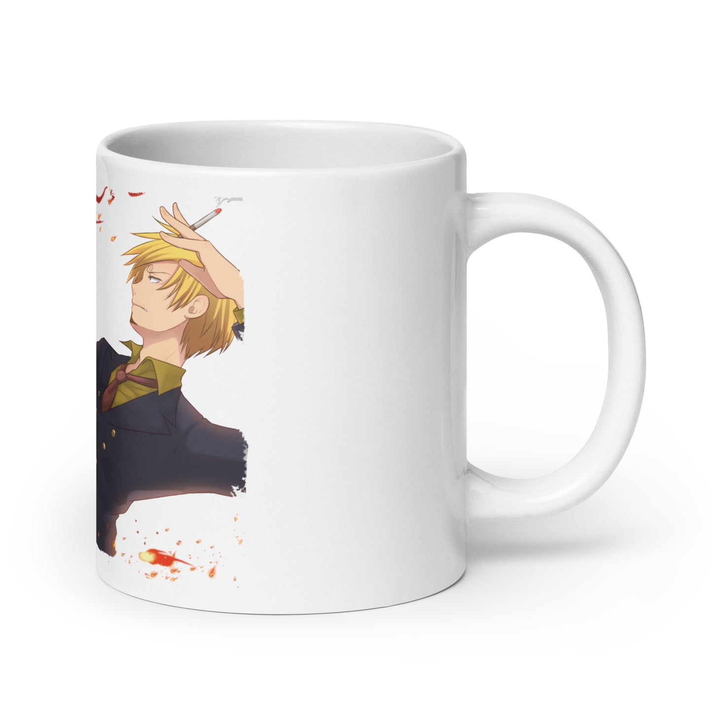 White Glossy Mug -Sanji 19