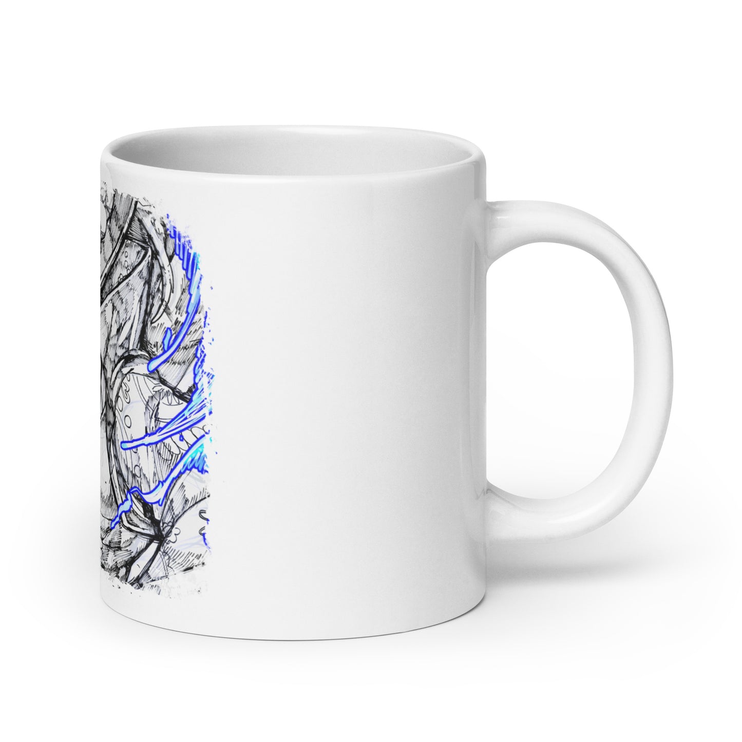 White Glossy Mug - Mihawk 40